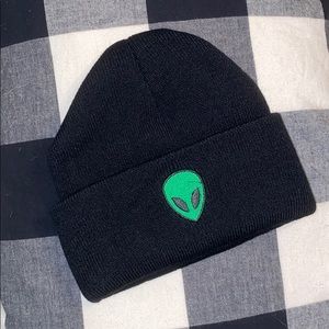 Black alien beanie